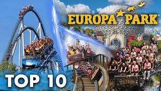 TOP 10 Fahrgeschäfte im Europa Park 2024 [upl. by Dukey]