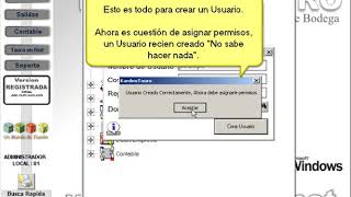 crear Usuarios del Software de Inventarios [upl. by Zobkiw]