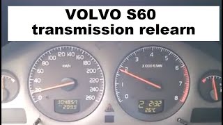 Volvo S60 V70 XC70 5 speed Aisin transmission adaptations reset and relearn example 20012009 [upl. by Alida571]