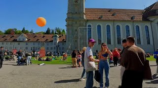 🇨🇭🛴 St Gallen 4K HDR webcam 10052024 Buskers Festival [upl. by Ahsiek]