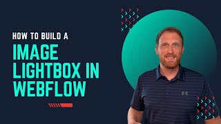 How do you Build an Image Lightbox in Webflow [upl. by Norty]