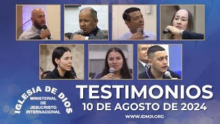 Testimonios 10 de agosto de 2024  Iglesia de Dios Ministerial de Jesucristo Internacional [upl. by Jud]