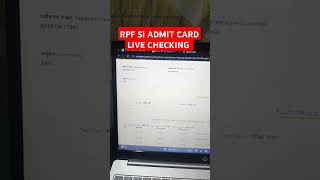 RPF SI ADMIT CARD AISE KARE DOWNLOAD rpfsi rpf admitcard rrb rpfadmitcard shorts railwayrpf [upl. by Ynattyrb806]