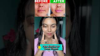 Face Exercise For Toned Cheeks faceexercise shorts cheeks [upl. by Fendig]