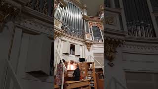 ODE TU JOY med organisterna Elis Helenius och Anu Pulkkinen i Helsingfors domkyrka shorts church [upl. by Sremmus]