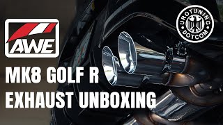 AWE MK8 Golf R Exhaust Unboxing [upl. by Eneryt405]