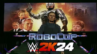 Robocop  Murphy vs Clarence amp Crew WWE 2K24 [upl. by Yffat]