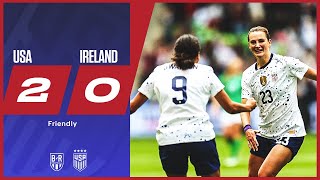 Fox Horan lift USA over Ireland 🫡  USWNT 20 Ireland  Official Highlights [upl. by Tsui831]