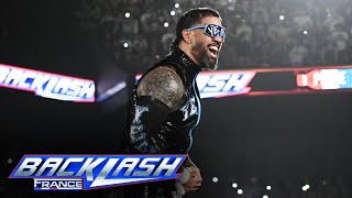 Jey Uso sends Lyon crowd into a frenzy with entrance WWE Backlash France highlights May 4 2024 [upl. by Grannia]