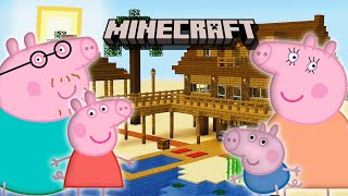 Peppa Pig Family Play Minecraft 101 [upl. by Einitsed]