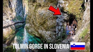 EXPLORING THE INCREDIBLE TOLMIN GORGE IN SLOVENIA [upl. by Ayor]