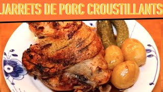 Jarrets de porc croustillants au four  Sweinhaxn allemand pour Oktoberfest  Recette  208 [upl. by Ehgit412]