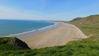 Rhossili Bay Beach Wales 2019 [upl. by Atronna]