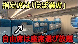 【東海道新幹線】指定席がほぼ満席の「のぞみ号」自由席に乗車した結果… [upl. by Joella]