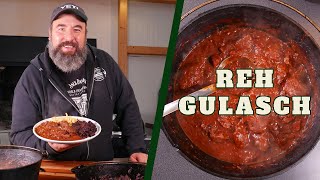 REH GULASCH  Wild aus dem Dutch Oven [upl. by Enirehtacyram319]