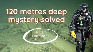 120 metres deep  finding HMS Marmora [upl. by Lemuela]