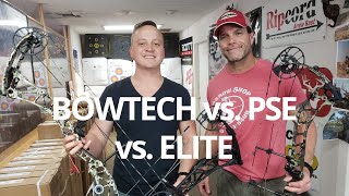 Bowtech Revolt X vs Elite Kure vs PSE Evo NXT 33 [upl. by Ecneralc]