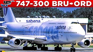 Sabena Boeing 747300 Cockpit Brussels🇧🇪 to Chicago🇺🇸 1998 [upl. by Shanan861]