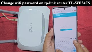 How to change wifi password on tp link router tl wr840n [upl. by Birchard748]