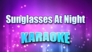 Hart Corey  Sunglasses At Night Karaoke amp Lyrics [upl. by Frankhouse]