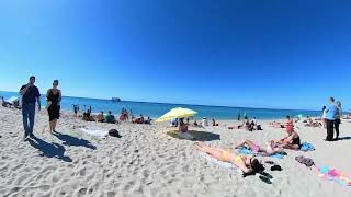 🇺🇸 Chill day at Miami beach walk  beach walk 4k [upl. by Elocal]