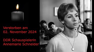 verstorbene DDR Schauspielerin  Heidemarie Schneider [upl. by Ursulina]