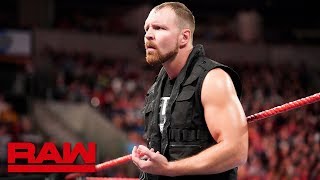 Dean Ambroses Shield loyalty comes into question Raw Oct 1 2018 [upl. by Sherourd]