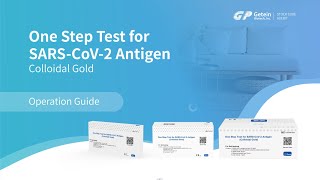 【COVID19 SelfTest Operation Guide】Getein One Step Test for SARSCoV2 Antigen Colloidal Gold [upl. by Ennagrom373]