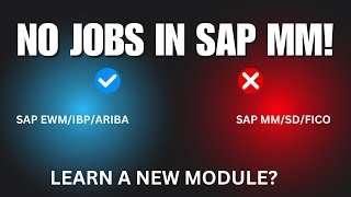 NO SAP MM JOBS LEARN OTHER MODULE SAP EWMIBPARIBA SAP FOR BEGINNERS CHANNEL S4HANA TRAINING [upl. by Hniv]