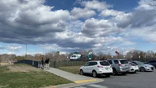 Medcenter Air med 1 lifting off from Piedmont medical center 2242024 [upl. by Shanney]