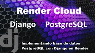 Deploy postgreSQL database with Django App on Render [upl. by Aneehsor]