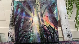 How To Paint FOREST OF DREAMS  Acrylic Painting Tutorial [upl. by Avivah]