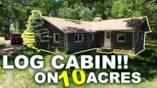 Owner Financed Log Cabin on 10 Acres for 1500 Down  Cabin Creek Winery  OutcastLandCom JJB [upl. by Starobin939]