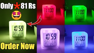 Best Colour Changing Digital Alarm Clock Unboxing amp Review  Digital Alarm Clock [upl. by Etheline624]