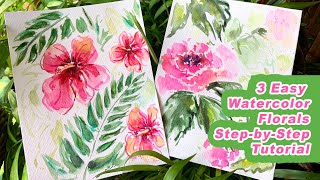 Easy Watercolor Painting Beginners diy art viral drawing painting blog trending watercolor [upl. by Leonanie]