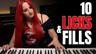 10 BEAUTIFUL Pop Piano Fills amp Licks [upl. by Assirralc166]