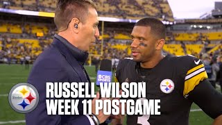 Russell Wilson LOVED his first taste of the RavensSteelers rivalry [upl. by Eglantine510]