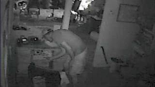 Burglar Caught on tape with CCTV security cameras [upl. by Asamot]