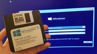 Installing Windows 10 using only floppy disks [upl. by Samantha]