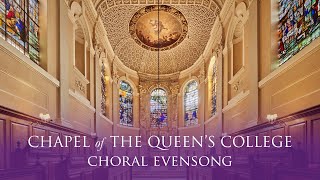 Choral Evensong Live from Queens on Friday 22 November 2024 St Cecilia [upl. by Randene]