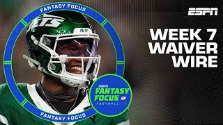 Week 7 Waiver Wire  Injury Report  Fantasy Focus 🏈 [upl. by Formenti]