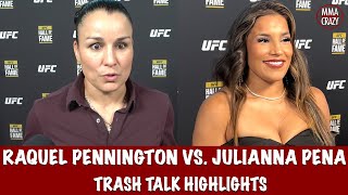 Raquel Pennington vs Julianna Pena Trash Talk Highlights UFC 307 [upl. by Deerdre183]