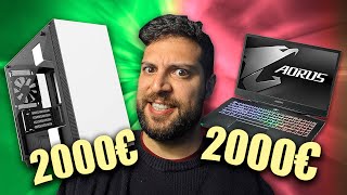 ¡Portatil de 2000€ VS PC 2000€ ¿Donde está la diferencia  Aorus 15 Portatil Gaming RTX 2060 [upl. by Nnylatsyrc]