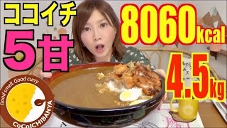 【MUKBANG】 Trying Ichibanya 5 sweet Curry  Surprisingly 45Kg 8060kcal CC Available [upl. by Davidde]