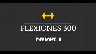 Flexiones de pecho 300  Serie de entrenamientos en casa NIVEL 1 [upl. by Torrence]