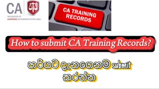 How to upload CA Training Records  CA Article [upl. by Sarad879]