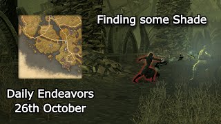 Finding some Shade  Daily Endeavors Walkthrough  ESO 26th October [upl. by Eema91]