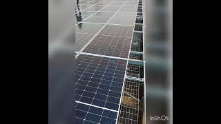 Axitec Solar panels 545w installing 160KW On grid Solar systemgreenenergy solarsystem solar [upl. by Alehcim]