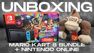 Unboxing Nintendo Switch  Mario Kart 8 Deluxe  3 meses de Nintendo Switch Online  2023 [upl. by Aerdnwahs]