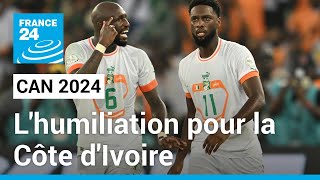 CAN 2024  Humiliée la Côte dIvoire au bord de lélimination • FRANCE 24 [upl. by Kotta284]